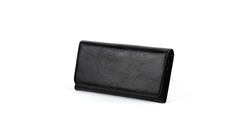 CSKB22 Black leather genuine leather wallet