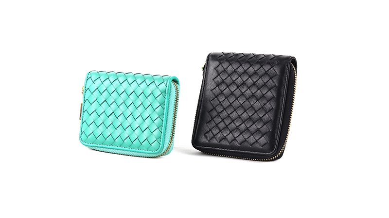 CSKB26 Weave leather wallets